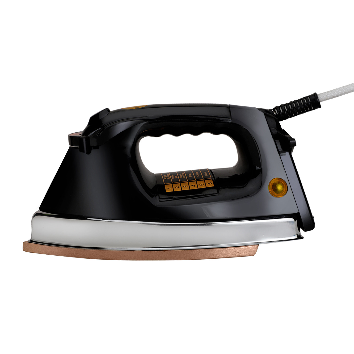 Abishaa BLAZE.B 1000W Heavy-Weight Non-Stick Coated Electric Dry Iron Press for Clothes | Light & Easy to Use | Comfortable Hand-Grip - 2 Years Manufacturer Warranty