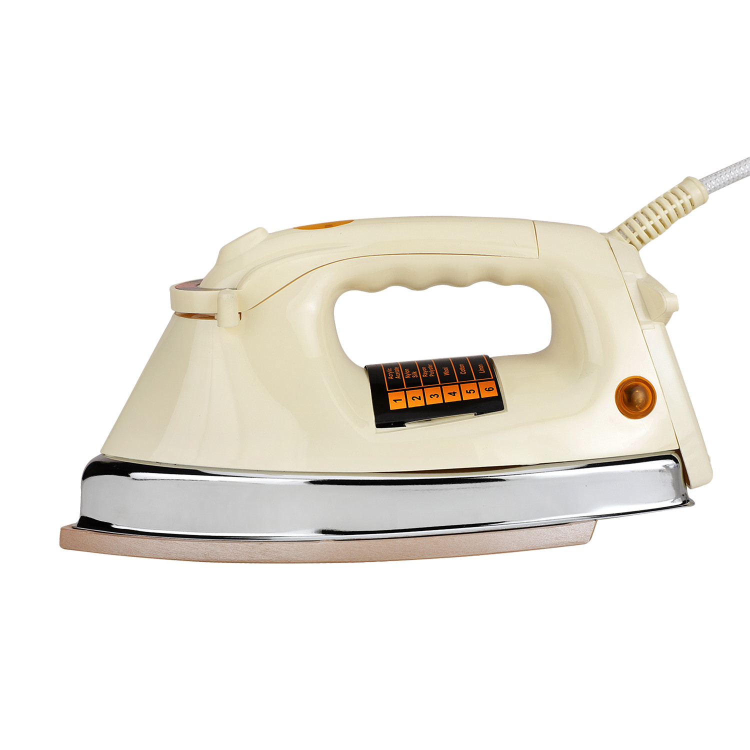 Abishaa BLAZE.G 1000W Heavy-Weight Non-Stick Coated Electric Dry Iron Press for Clothes | Light & Easy to Use | Comfortable Hand-Grip - 2 Years Manufacturer Warranty